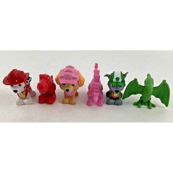 Paw Patrol Dino Rescue Pups Mini PVC Figure Lot Skye Marshall Rocky Spin Master - Picture 2 of 6